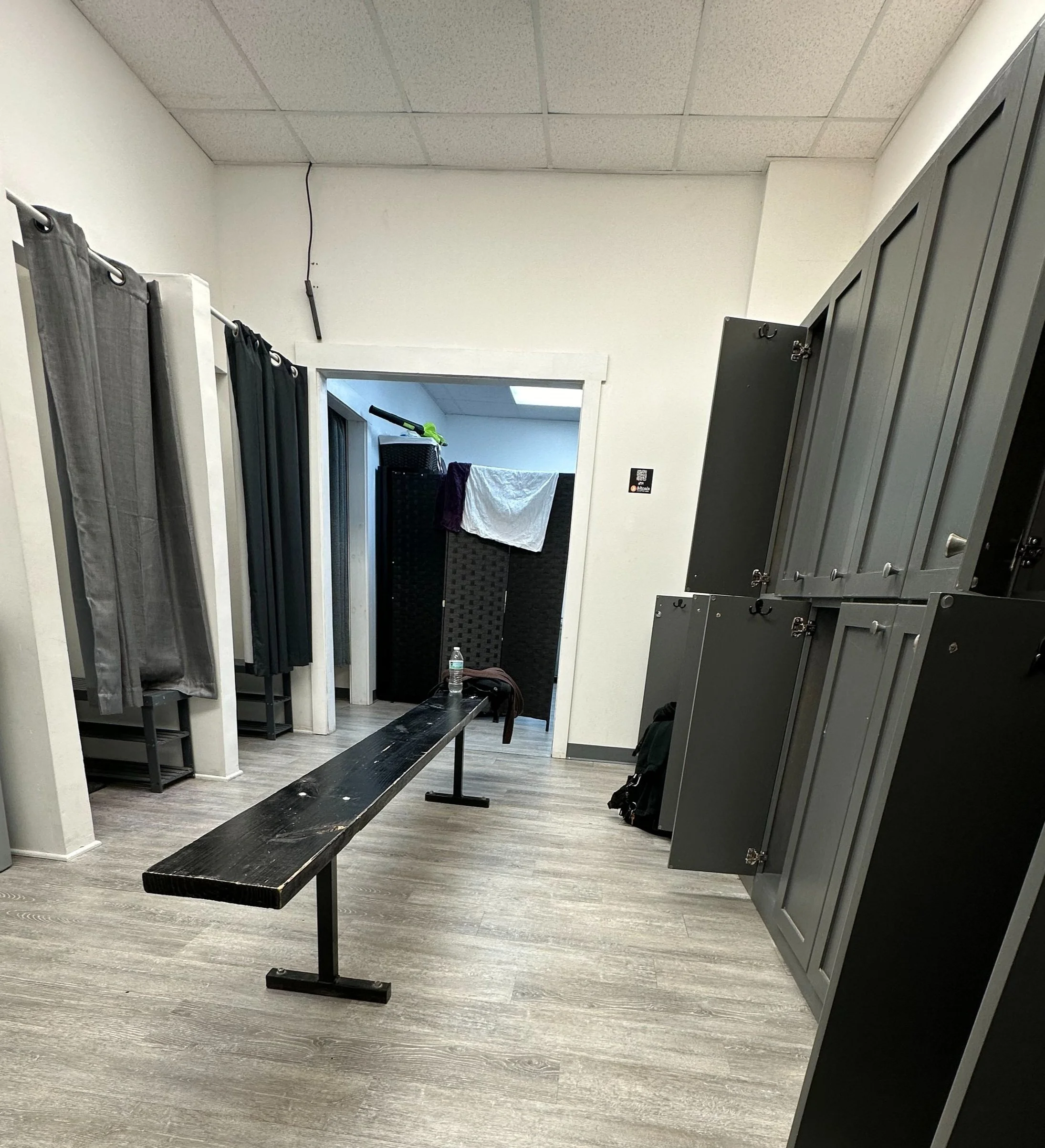 The locker room at JM Modern Jiu Jitsu